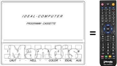Gleichwertige Fernbedienung UFB 9 S