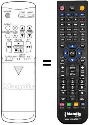 Replacement remote control Samsung VXK-336