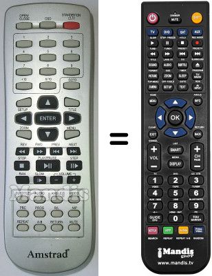 Replacement remote control Tensai D 1500