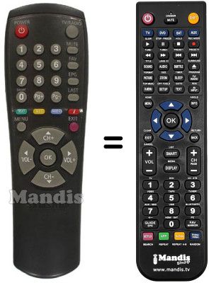 Replacement remote control Samsung DSR 9500