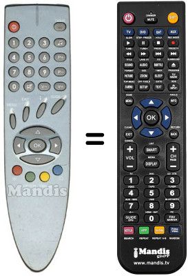 Télécommande équivalente VISIONIC VN 3201