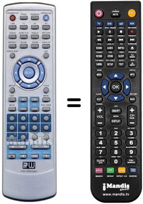 Gleichwertige Fernbedienung Trans Continents PH 3000 PRO