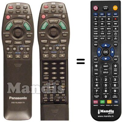 Replacement remote control Panasonic DVD A 7