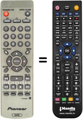 Gleichwertige Fernbedienung Pioneer DV 550