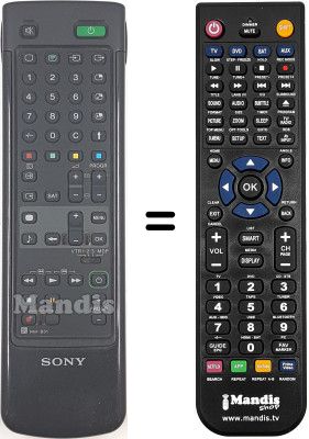 Gleichwertige Fernbedienung Sony KP-46S4 Gleichwertige Fernbedienung Sony KP-46S4