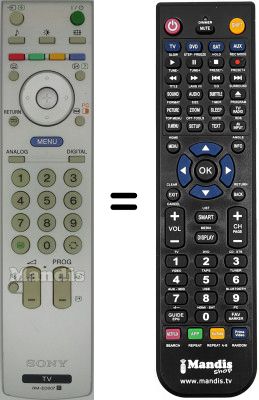 Télécommande équivalente Sony KDL-20S2030 Télécommande équivalente Sony KDL-20S2030