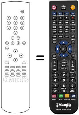 Gleichwertige Fernbedienung Nokia 51H2VT Gleichwertige Fernbedienung Nokia 51H2VT
