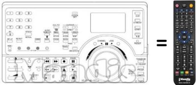 Télécommande équivalente NordMende V6005S Télécommande équivalente NordMende V6005S