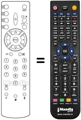 Télécommande équivalente Sinudyne JAZZ20312-21