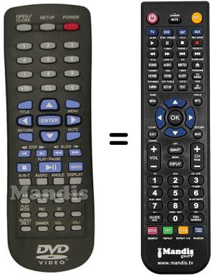 Télécommande équivalente REMCON408 Télécommande équivalente REMCON408