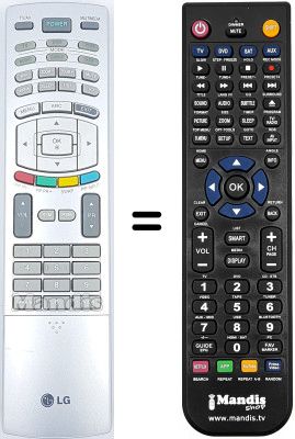 Replacement remote control LG RZ42PX3 Replacement remote control LG RZ42PX3