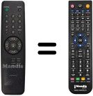 Gleichwertige Fernbedienung LG 6710V00039C Gleichwertige Fernbedienung LG 6710V00039C