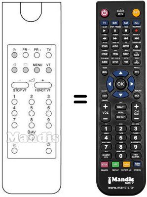 Télécommande équivalente REMCON354 Télécommande équivalente REMCON354