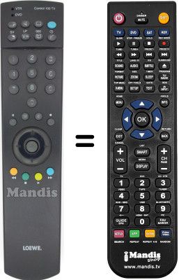 Télécommande équivalente LOEWE OPTA PROFIL PLUS 3472 Télécommande équivalente LOEWE OPTA PROFIL PLUS 3472