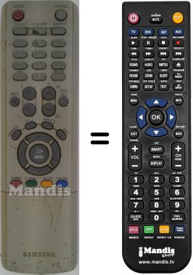 Replacement remote control TM76B Replacement remote control TM76B