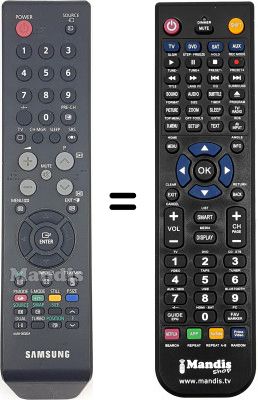 Télécommande équivalente Samsung CW29Z408T Télécommande équivalente Samsung CW29Z408T