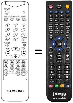Télécommande équivalente AA59-10033 Télécommande équivalente AA59-10033