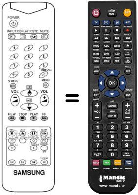 Télécommande équivalente AA59-10075C Télécommande équivalente AA59-10075C