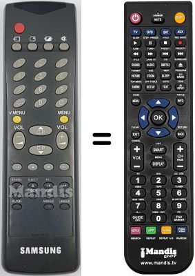 Replacement remote control Samsung TVP3351F Replacement remote control Samsung TVP3351F