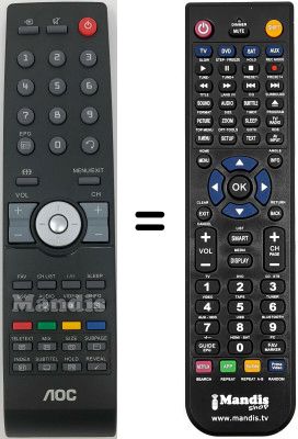 Télécommande équivalente AOC L42HA81