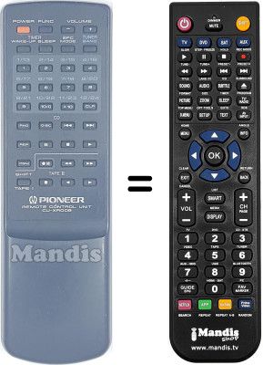 Gleichwertige Fernbedienung Pioneer XR-P340