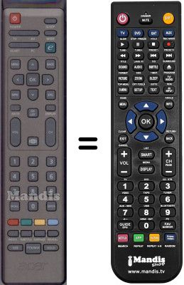 Replacement remote control Acer AT1930