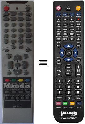 Télécommande équivalente Airis MW159