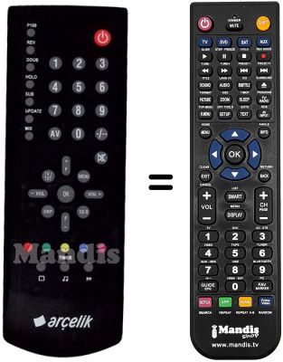Replacement remote control Arçelik L8Z187R