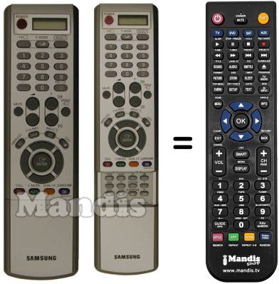Télécommande équivalente Samsung BN59-00373A Télécommande équivalente Samsung BN59-00373A