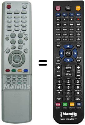 Télécommande équivalente Samsung BN59-00463A Télécommande équivalente Samsung BN59-00463A