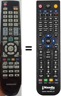 Télécommande équivalente Samsung BN59-00681A Télécommande équivalente Samsung BN59-00681A
