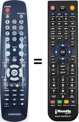 Gleichwertige Fernbedienung Samsung PS50A456P2DXXC Gleichwertige Fernbedienung Samsung PS50A456P2DXXC