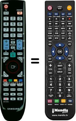 Gleichwertige Fernbedienung Samsung BN59-00691A Gleichwertige Fernbedienung Samsung BN59-00691A
