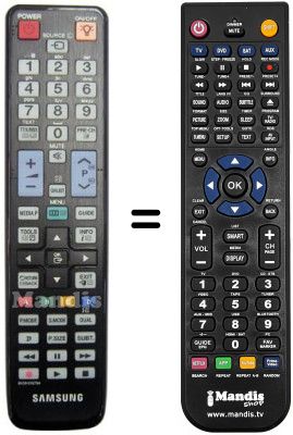 Télécommande équivalente Samsung UE40C6000 Télécommande équivalente Samsung UE40C6000