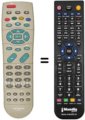 Télécommande équivalente Hitachi 32PD2100