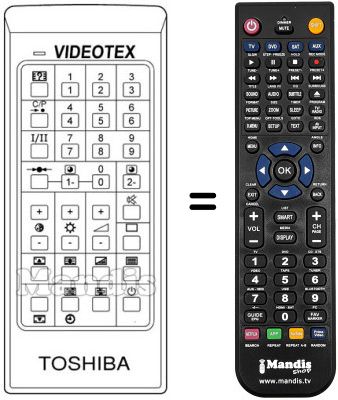 Télécommande équivalente CT-983