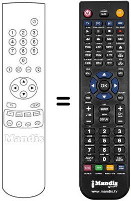 Replacement remote control REMCON151 Replacement remote control REMCON151