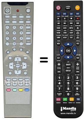 Télécommande équivalente REMCON741