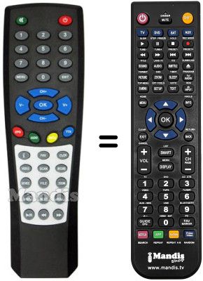 Gleichwertige Fernbedienung REMCON431