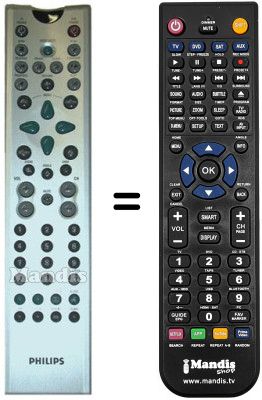 Télécommande équivalente REMCON722 Télécommande équivalente REMCON722