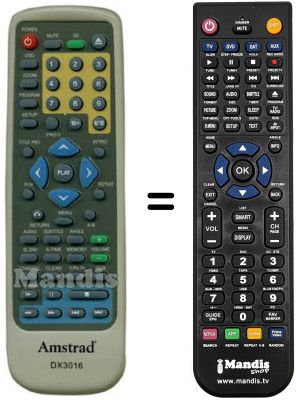 Gleichwertige Fernbedienung REMCON716