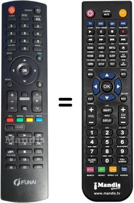 Gleichwertige Fernbedienung Funai LT850-M22