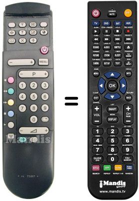Télécommande équivalente REMCON859 Télécommande équivalente REMCON859