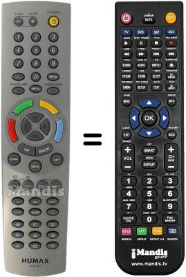 Gleichwertige Fernbedienung RTA-001