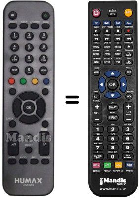 Gleichwertige Fernbedienung Humax RM-G10