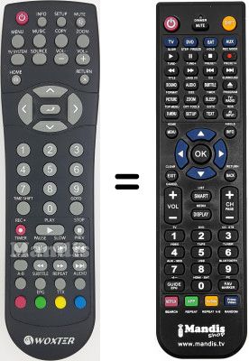 Télécommande équivalente Woxter i-CubeXDiv35XPRECHIGH