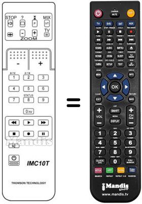 Replacement remote control Thomson 70MXC96L
