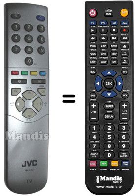 Replacement remote control JVC RM-C53-1C