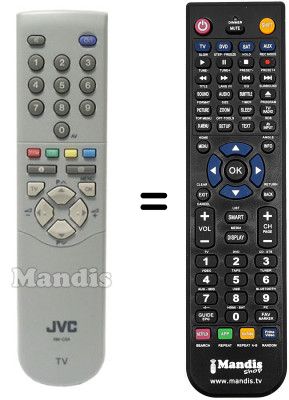 Replacement remote control JVC RM-C54H1C