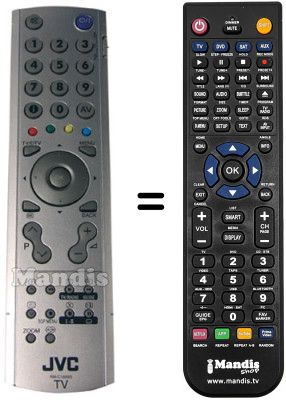 Replacement remote control JVC LT-32DY8ZG